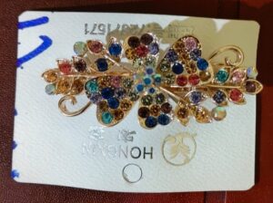 Elegant crystal Butterfly hair clip for women and girls